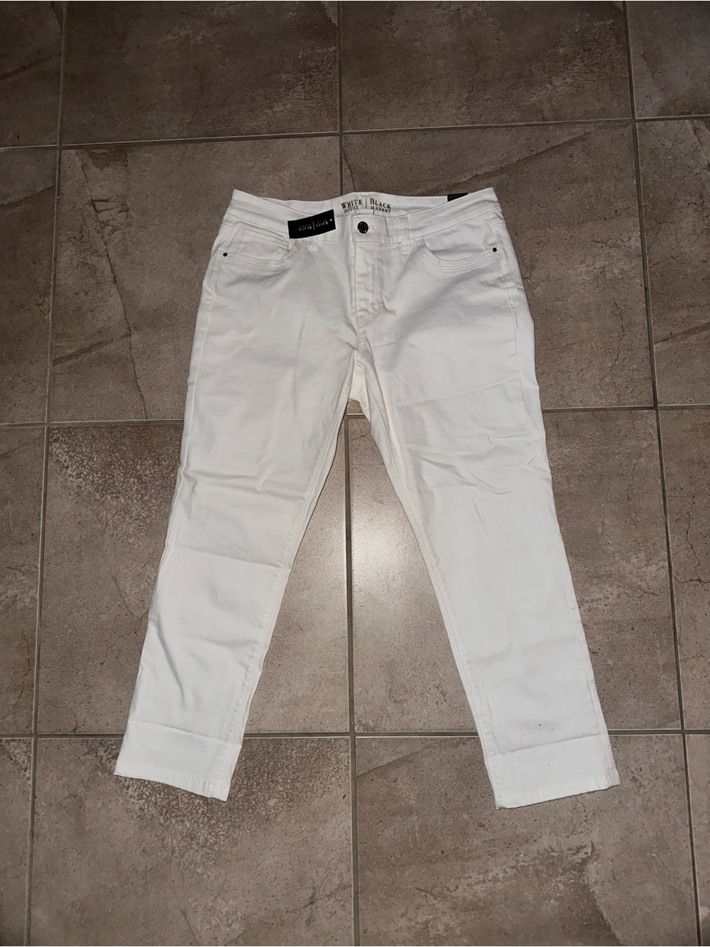 White House Black Market Women’s White Jeans Size 10 Brand New With Tags